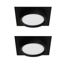 Встраиваемый светильник EKS ART INFINITY, черный (GX53, алюминий) - 2 шт.