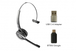 Bluetooth гарнитура VT VT9200, в комплекте с USB-BT адаптером (USB Type-C)