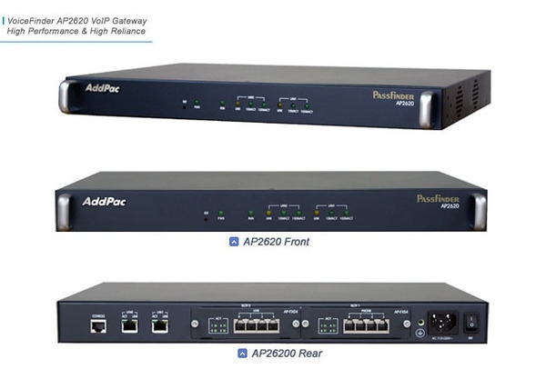 ADD-AP2620-2E1 Шлюз VoIP 2xE1 (ISDN PRI), 2x10/100TX