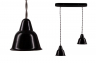 Подвесной светильник BIRONI Кампана, на витом проводе (цвет титан), 2 плафона, керамика, черный