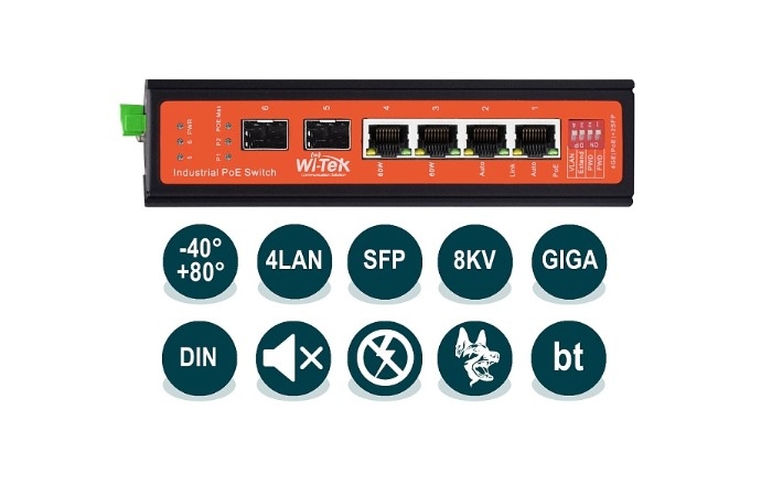 Коммутатор Wi-Tek WI-PS306GF-I