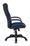 Кресло игровое Бюрократ VIKING-9/BL+BLUE черный/синий искусст.кожа/ткань