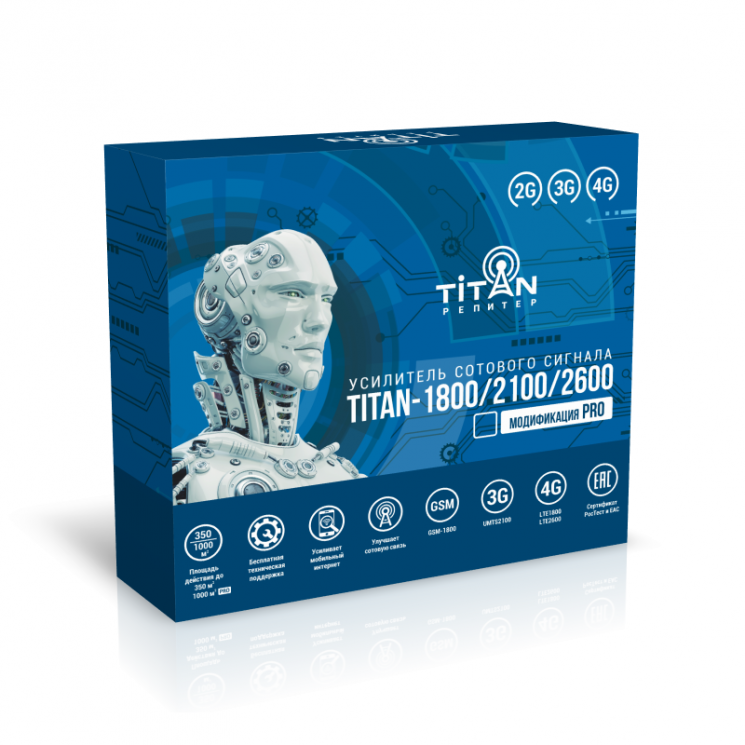 Усилитель сотовой связи Titan-1800/2100/2600 PRO