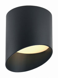 Светильник накладной ART FLUTE, черный (GX53, алюминий)