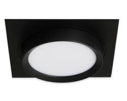 Встраиваемый светильник GX53, ART INFINITY черный, 110*110