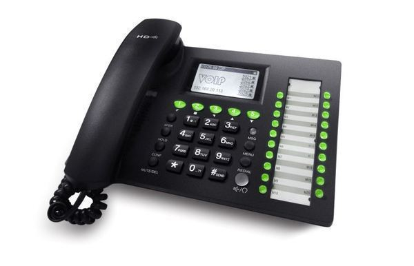 Телефон IP652P SIP, поддержка POE, 5 линий, 20 многофункциональных клавиш